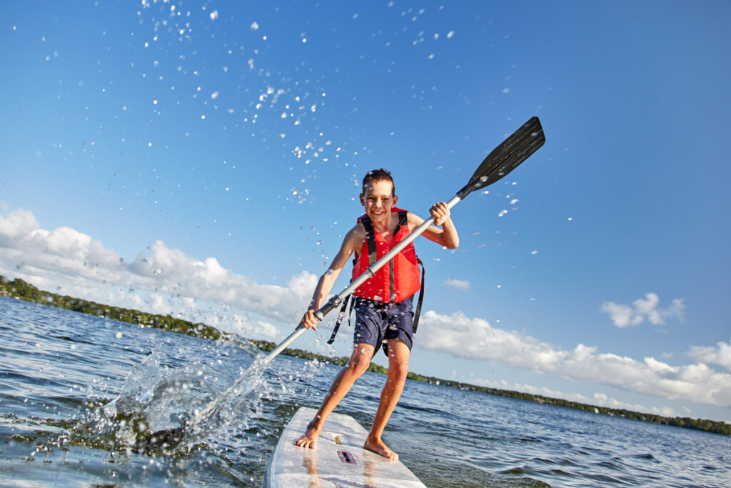 Activité de Paddle près de Biscarosse