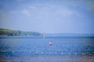 Lac de sainte eulalie en born proche biscarrosse